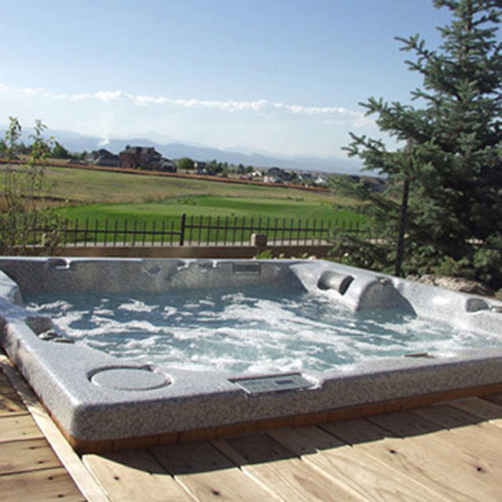 Inground Install Photos of Wind River Spas Customers Hot Tubs
