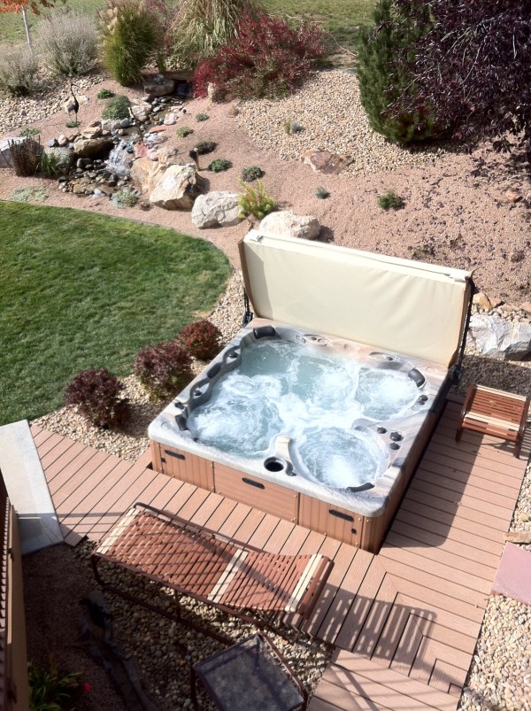 Inground Install Photos of Wind River Spas Customers Hot Tubs
