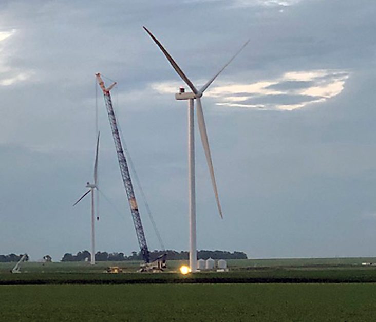 Global Wind Service finishes installation of Harvest Ridge Wind