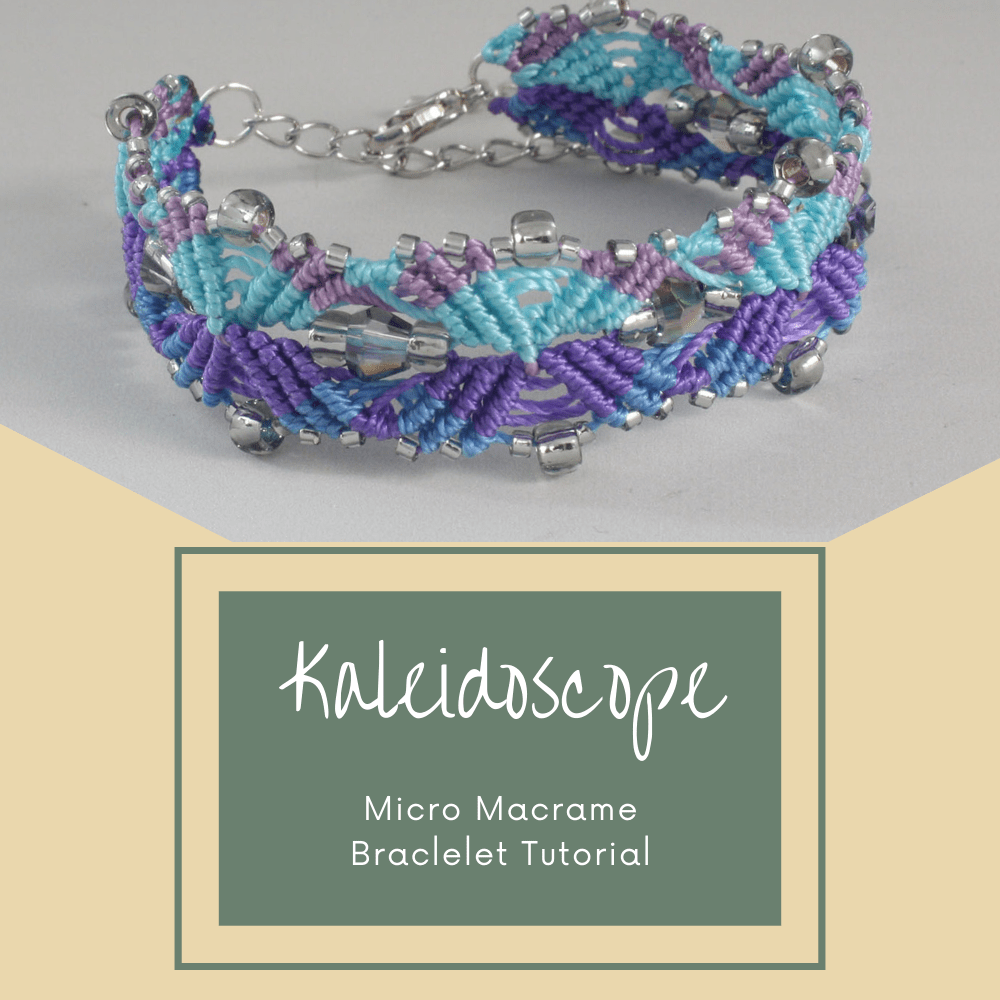 Micro Macrame Kaleidoscope Bracelet TUTORIAL Windy Willow Designs