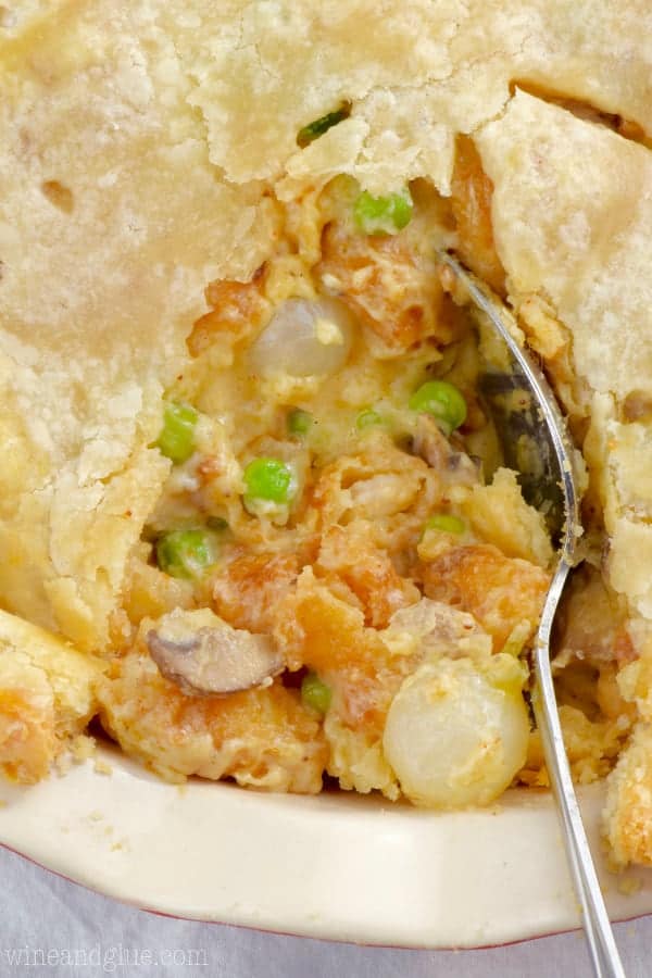 Shrimp Pot Pie Wine & Glue