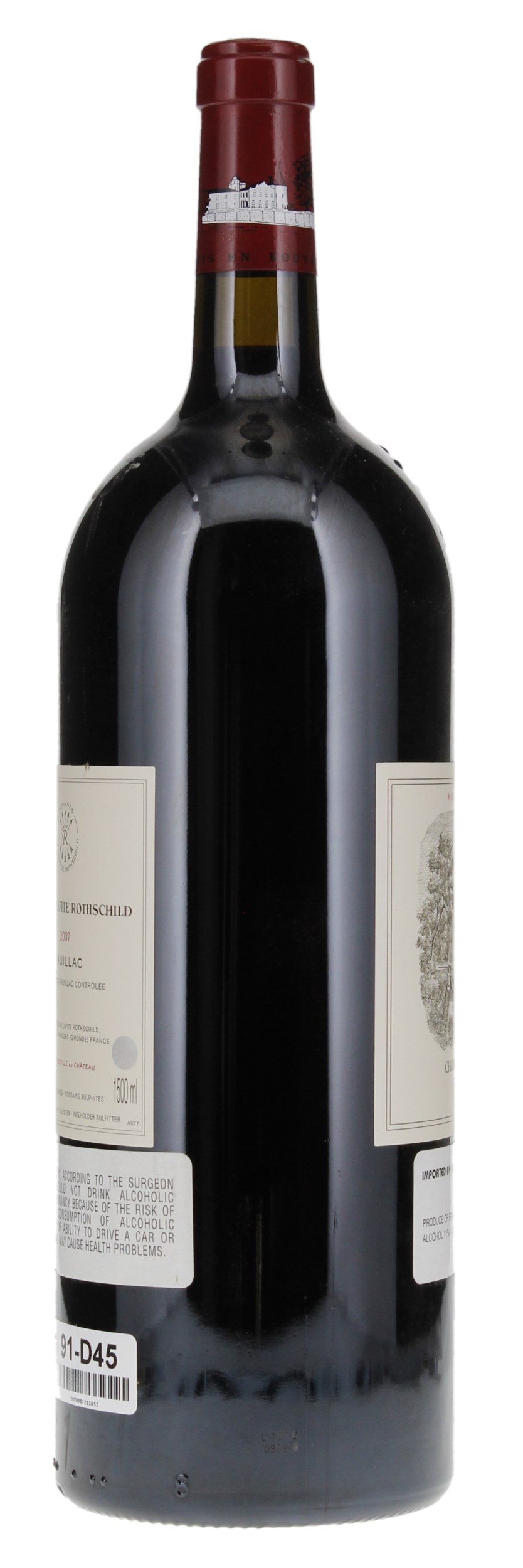 2007 Château LafiteRothschild, 1.5ltr Bordeaux Red Blends (Claret