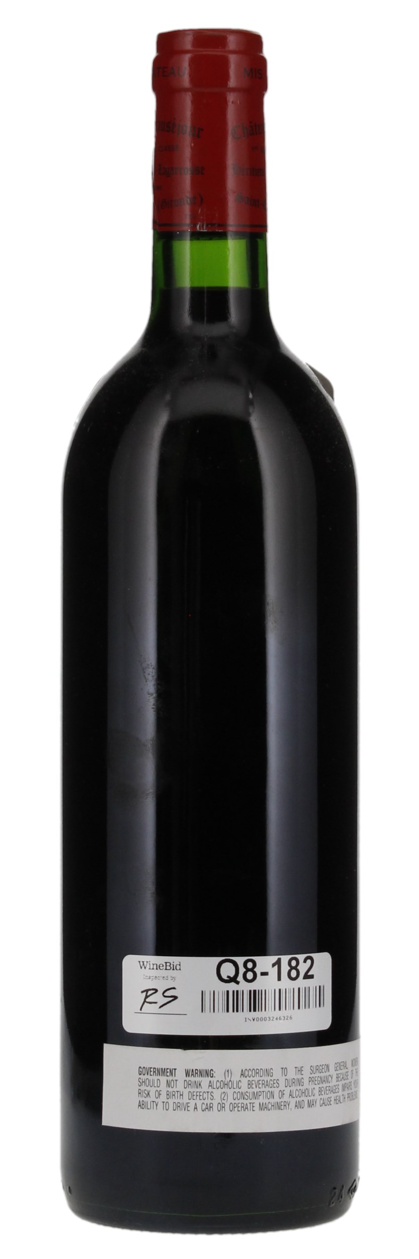 1990 Château Beausejour (Duffau Lagarrosse) Bordeaux Red Blends (Claret