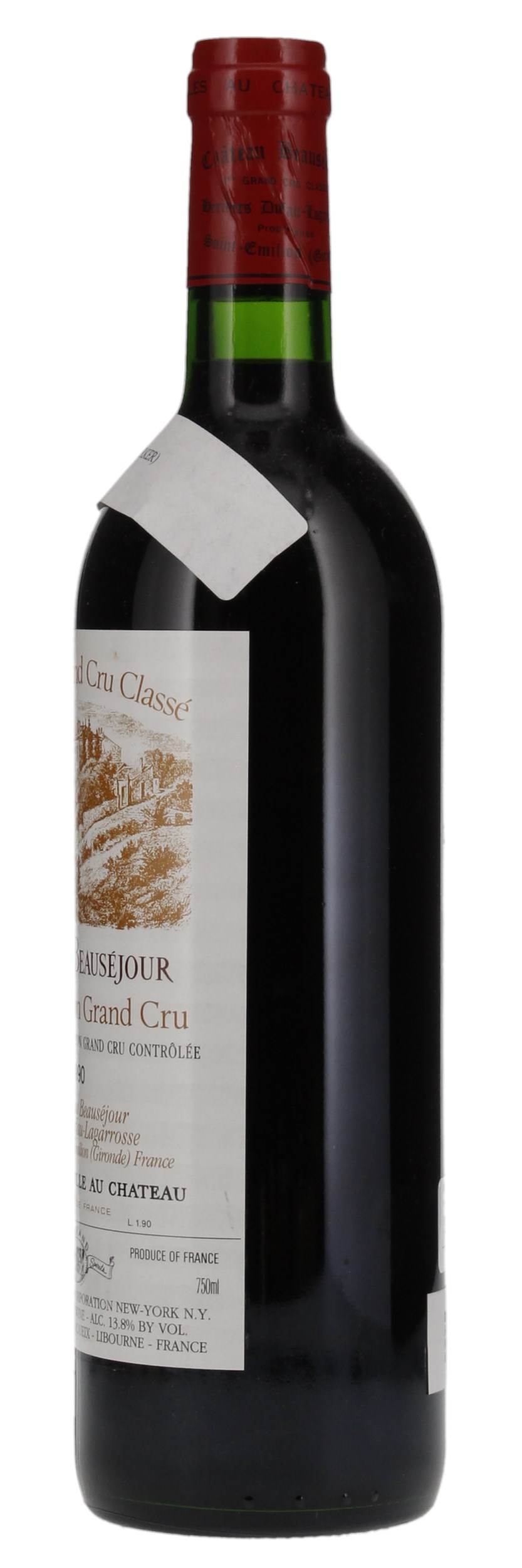 1990 Château Beausejour (Duffau Lagarrosse) Bordeaux Red Blends (Claret