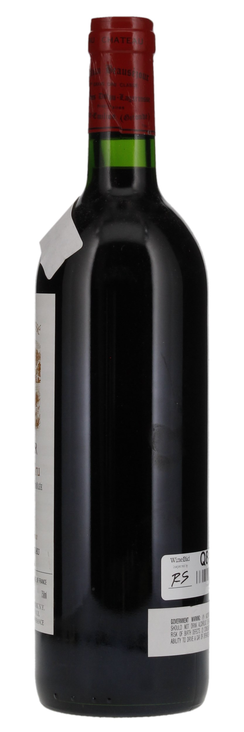 1990 Château Beausejour (Duffau Lagarrosse) Bordeaux Red Blends (Claret