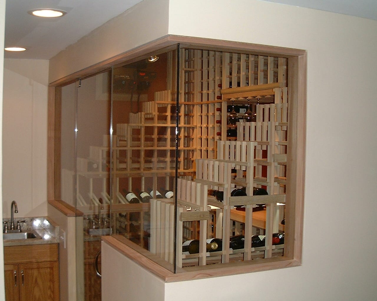 Newly Installed Custom Wine Cellar Chicago Illinois Naperville