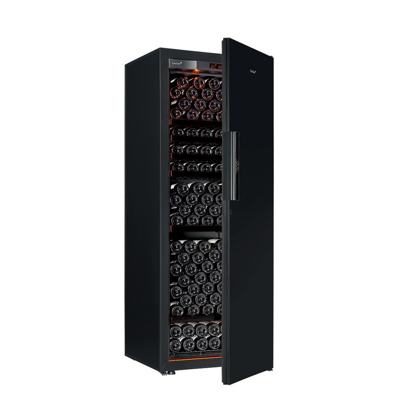 EuroCave Revelation L Nero color Black Piano Door Wine Vault