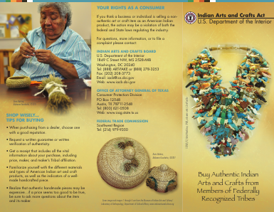 Indian Arts and Crafts Act Wingpaper