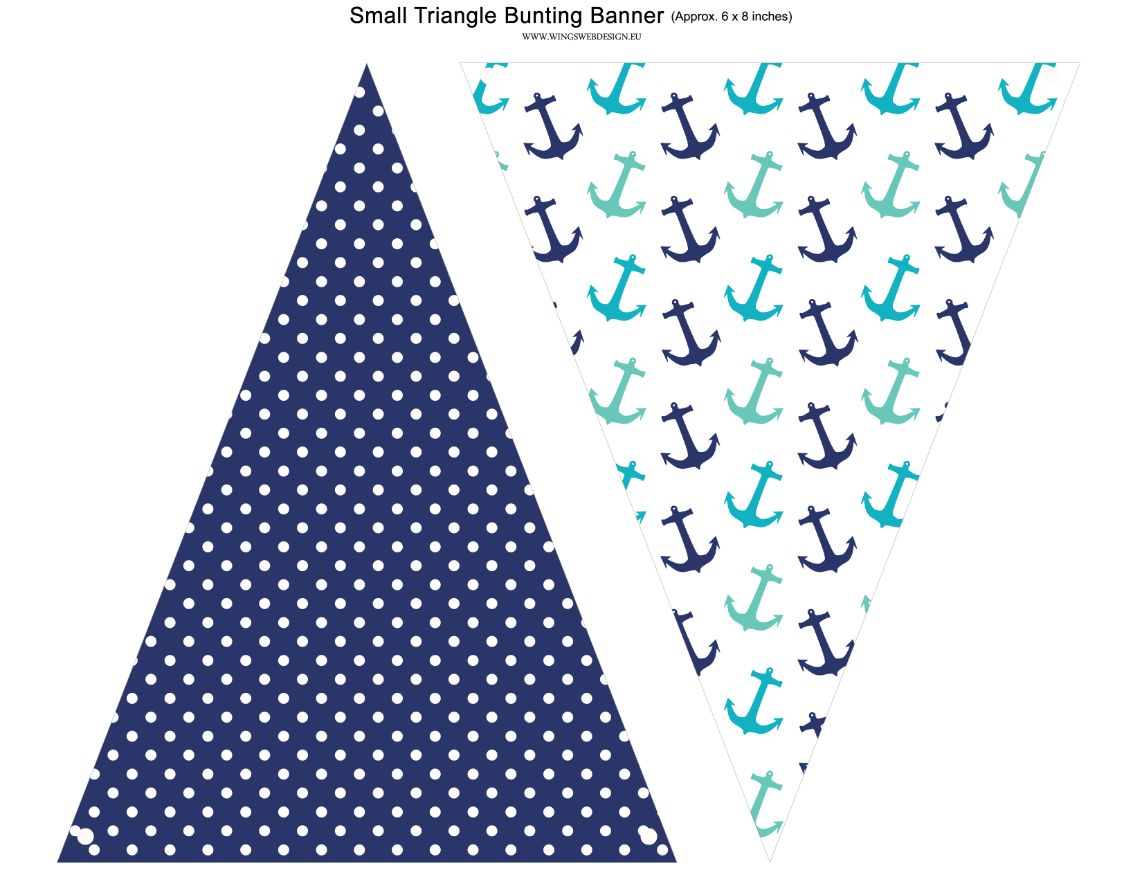 INSTANT DOWNLOAD printable Nautical Birthday Party Banner, Nautical