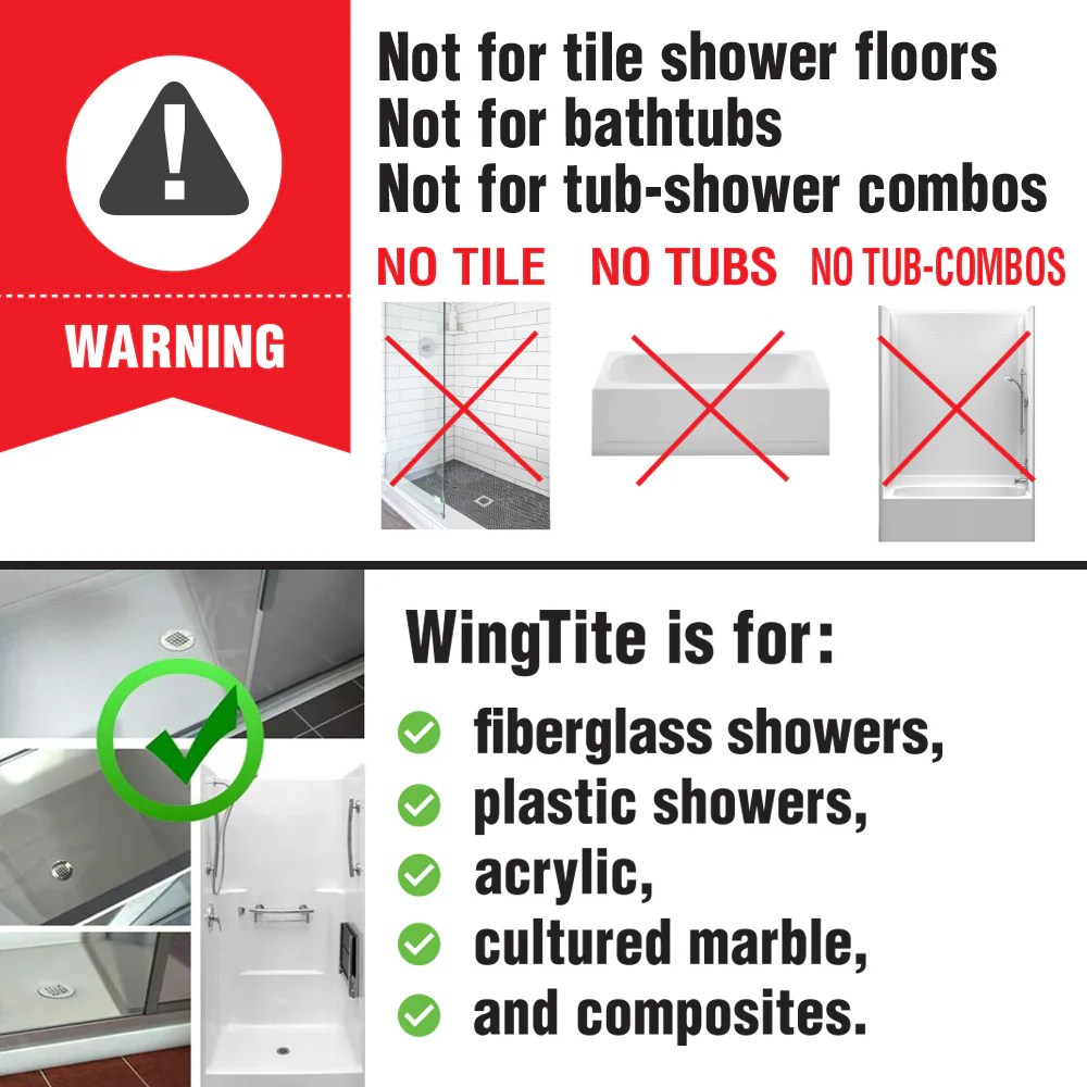 Wingtite Shower Drain Replacement OFFICIAL MANUFACTURER WingTite