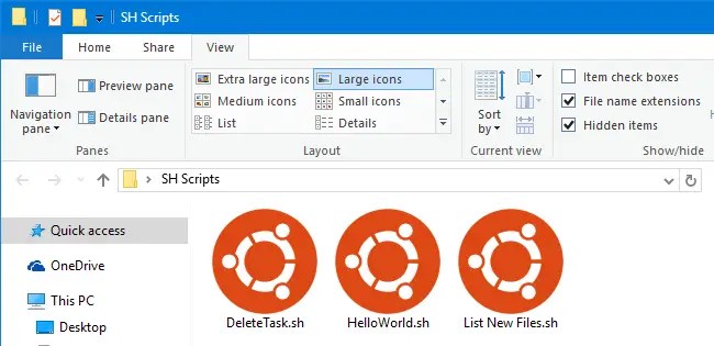 Associate .SH Shell Scripts with Bash in Windows 10 » Winhelponline