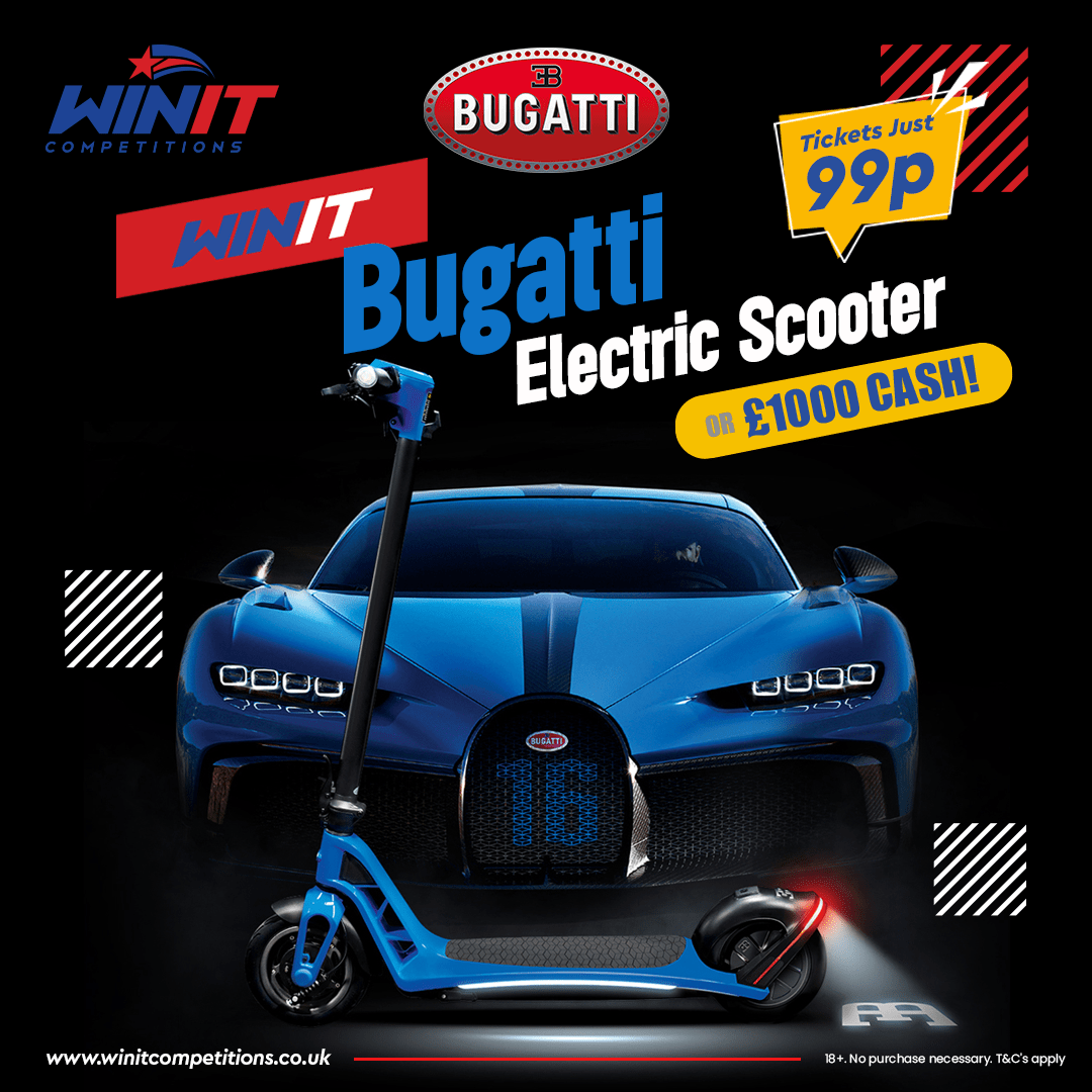 WIN THIS Bugatti Electric Scooter - Win It Competitions