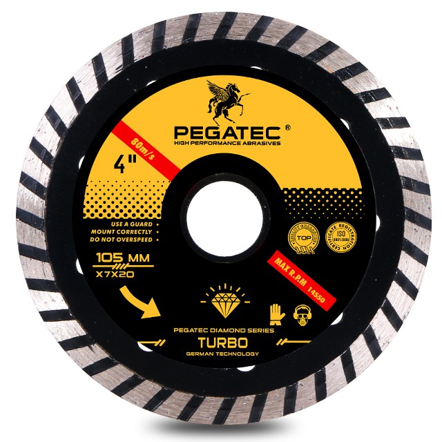 PEGATEC SERIES HOT PRESSED Turbo Diamond Cutting Wheels PEGATEC SERIES HOT PRESSED DIAMOND