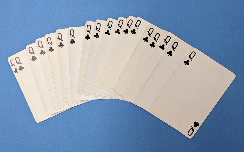 Lot of 19 Specially Printed Fox Lake Cards (Queen of Clubs) Winkler's