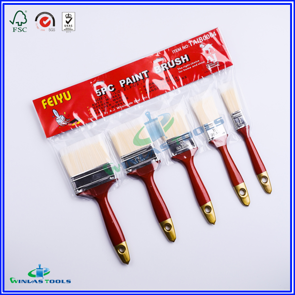 2pcs plastic handle paint brush sets