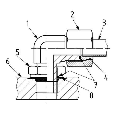 What is typical connections with Oring face seal (ORFS) connectors