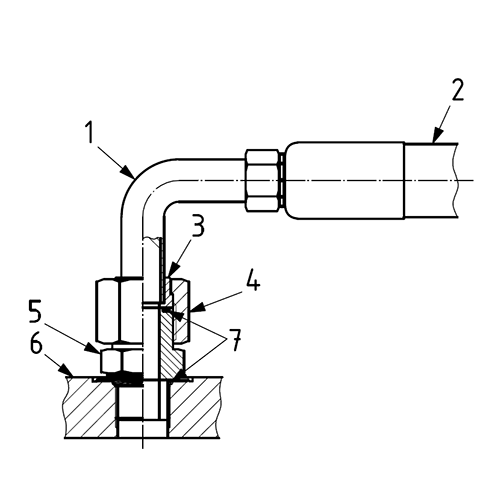 What is typical connections with Oring face seal (ORFS) connectors