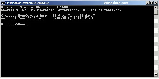 How to find timing of Windows installation was on your