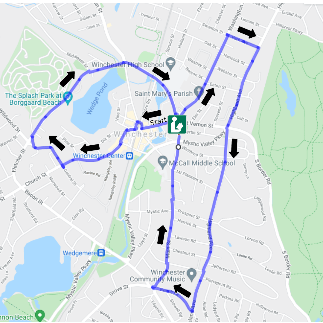Winchester Car Parks Map