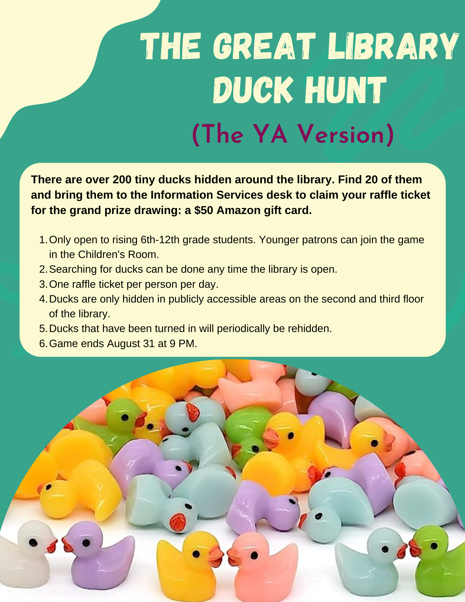 The Great Library Duck Hunt Winchester Public Library