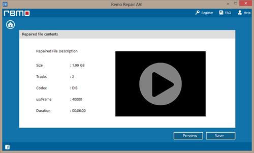 How to Repair Uncompressed AVI File?