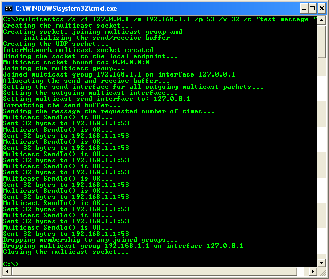 The tutorial on the C multicast program example with codes, steps in