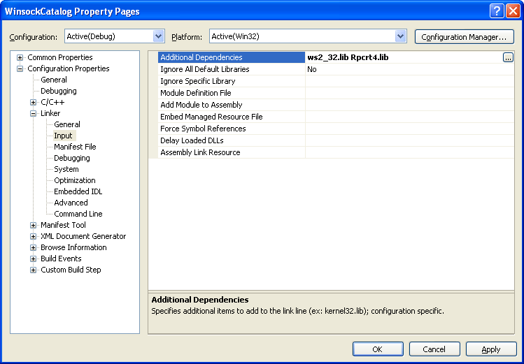 C Windows network program example on Winsock catalogue using WSASocket