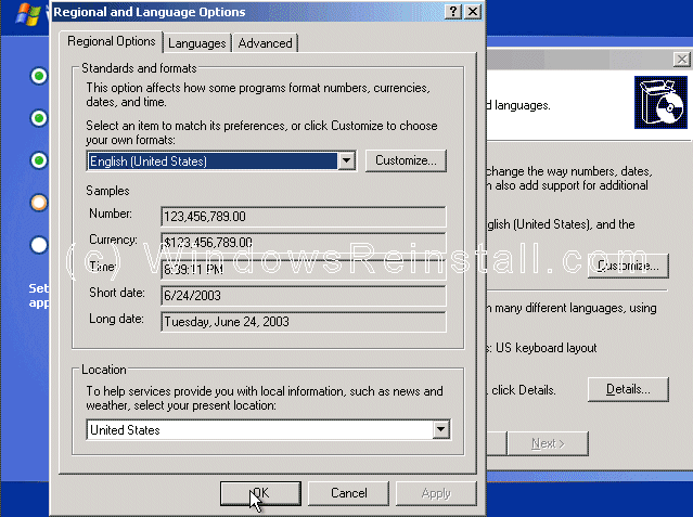 Windows XP Home reinstall from CD