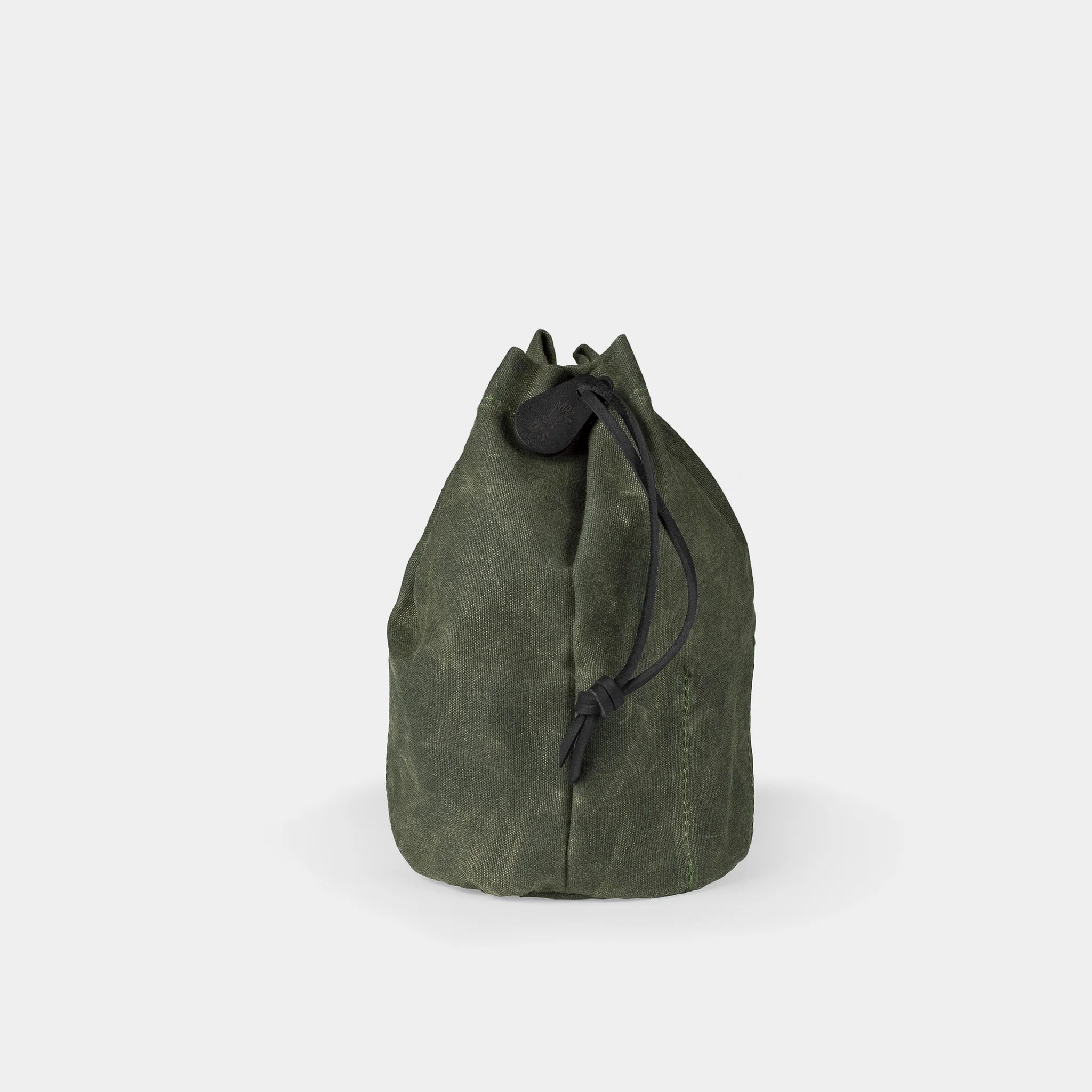 Waxed Canvas Drawstring Bag Winter Session