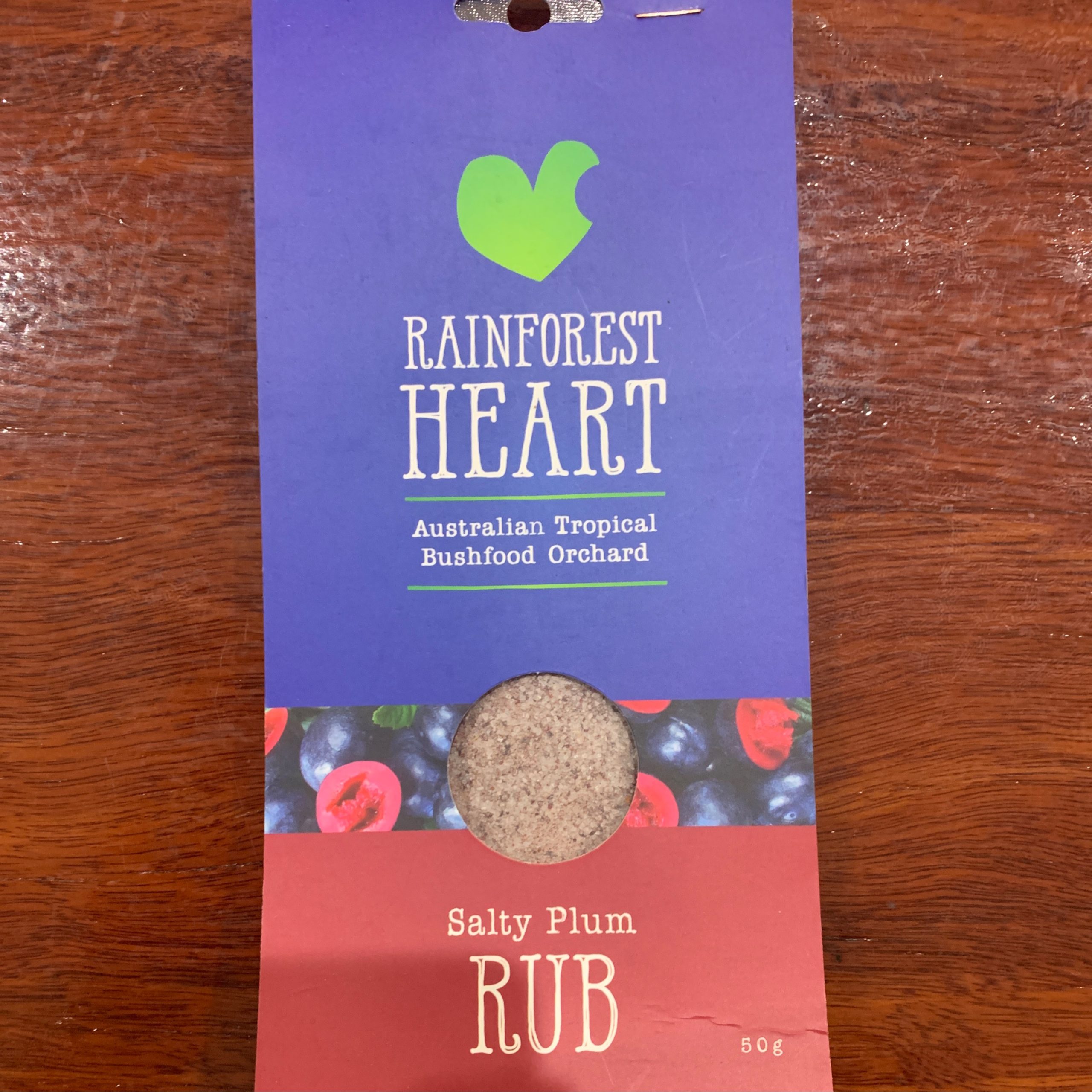 Rainforest Heart Salty Plum Rub 60gms Winter & Mann