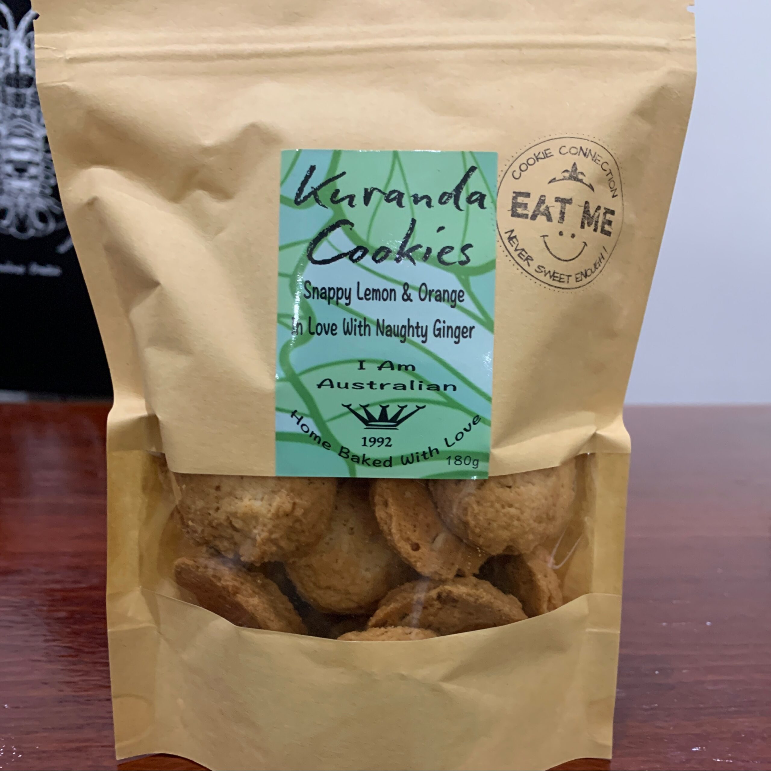 Kuranda Cookies Snappy Lemon And Orange Winter & Mann