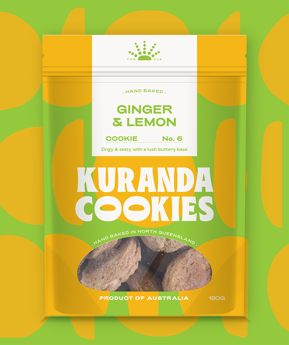 Kuranda Cookies Ginger & Lemon 180g Winter & Mann