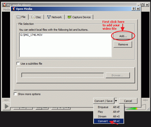 How to rotate and save a video using VLC media player