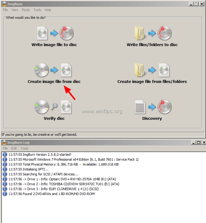 Copy cd to iso padhopde