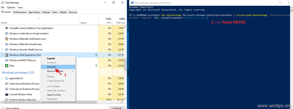 Fixed: Windows Shell Experience Host High Memory/CPU.