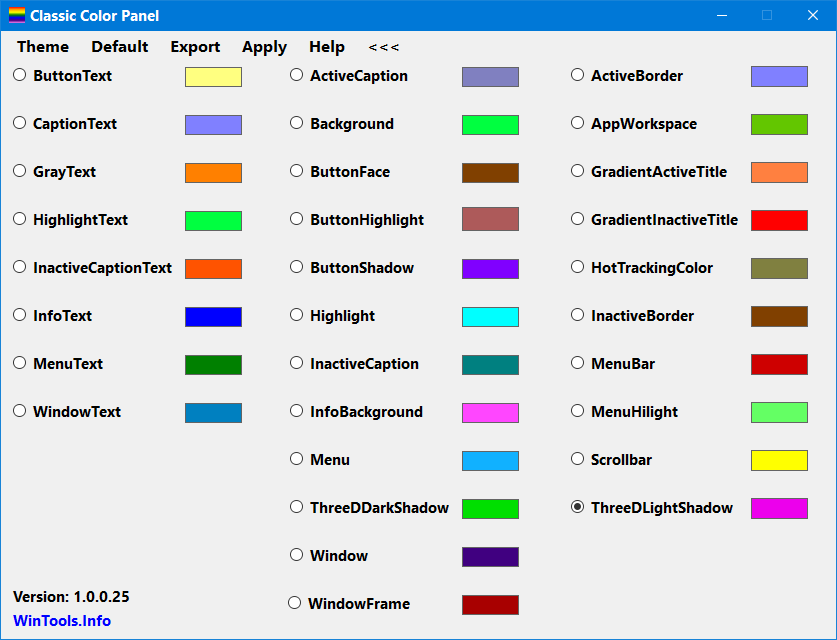 Customize Colors in Windows 10 WinTools.Info