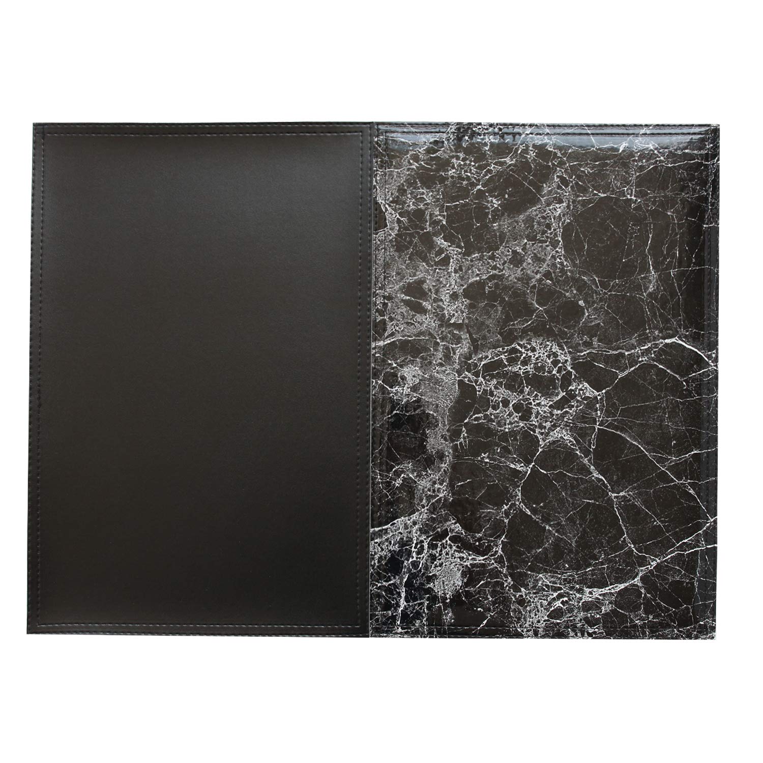 Thymat Reversible Faux Leather Placemats, Marble Wintop Thymat Placemats