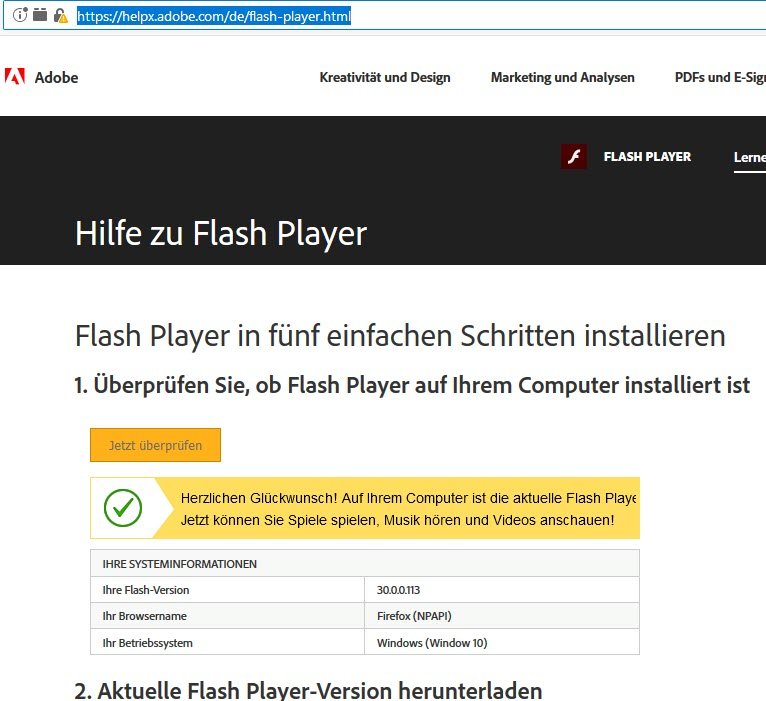 Der Adobe Flash Player Test und Ratgeber Adobe Flash