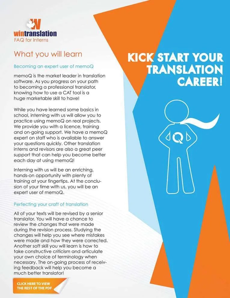 French Translator Internship wintranslation