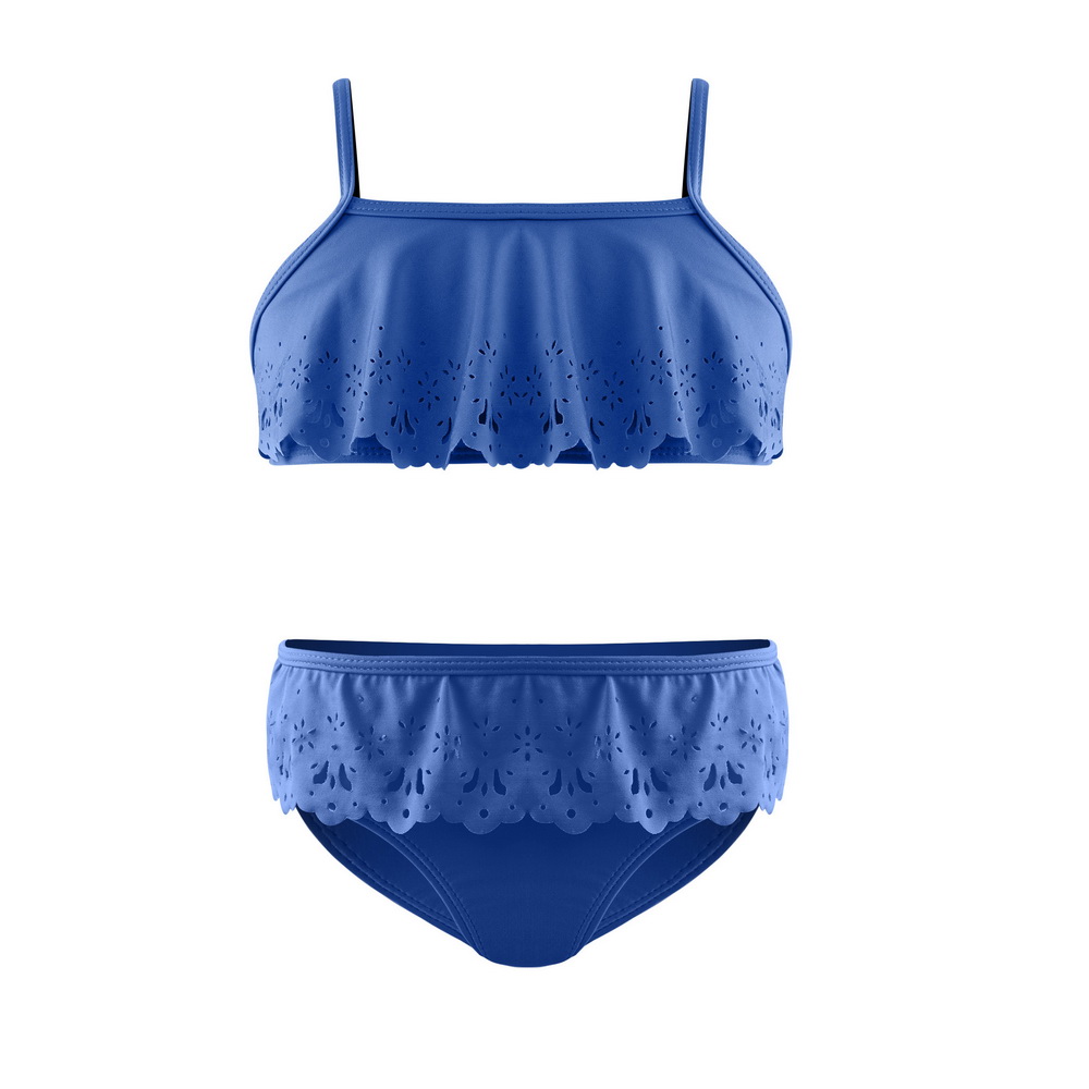 Newest arrival stock UPF 50+ 416 years old girls bikini swimsuit