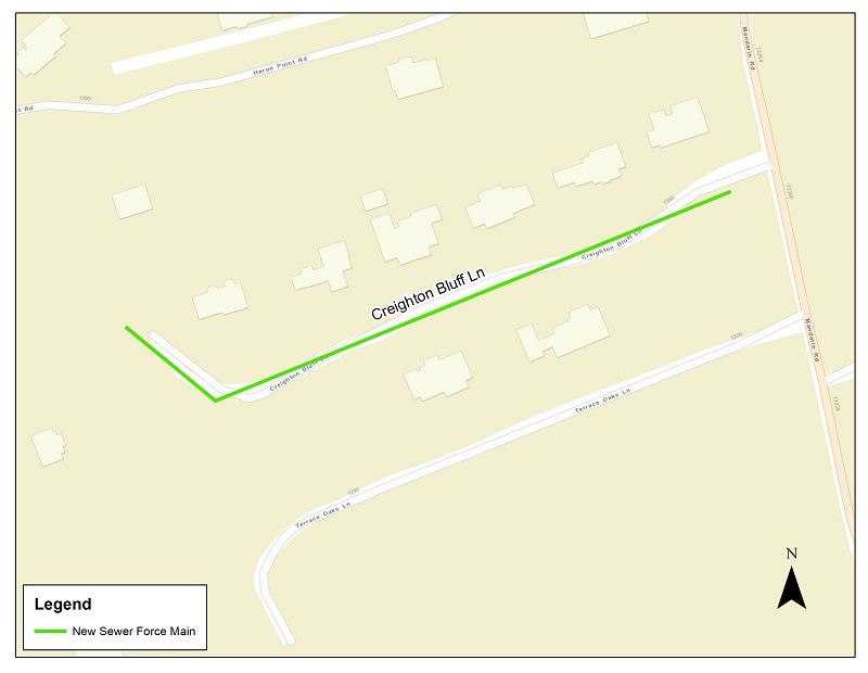 Creighton Bluff Lane Sewer Improvement Project In Our Community JEA