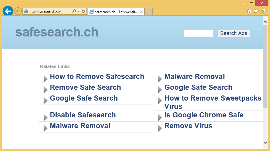 safesearch.ch search How to remove? WiperSoft Antispyware