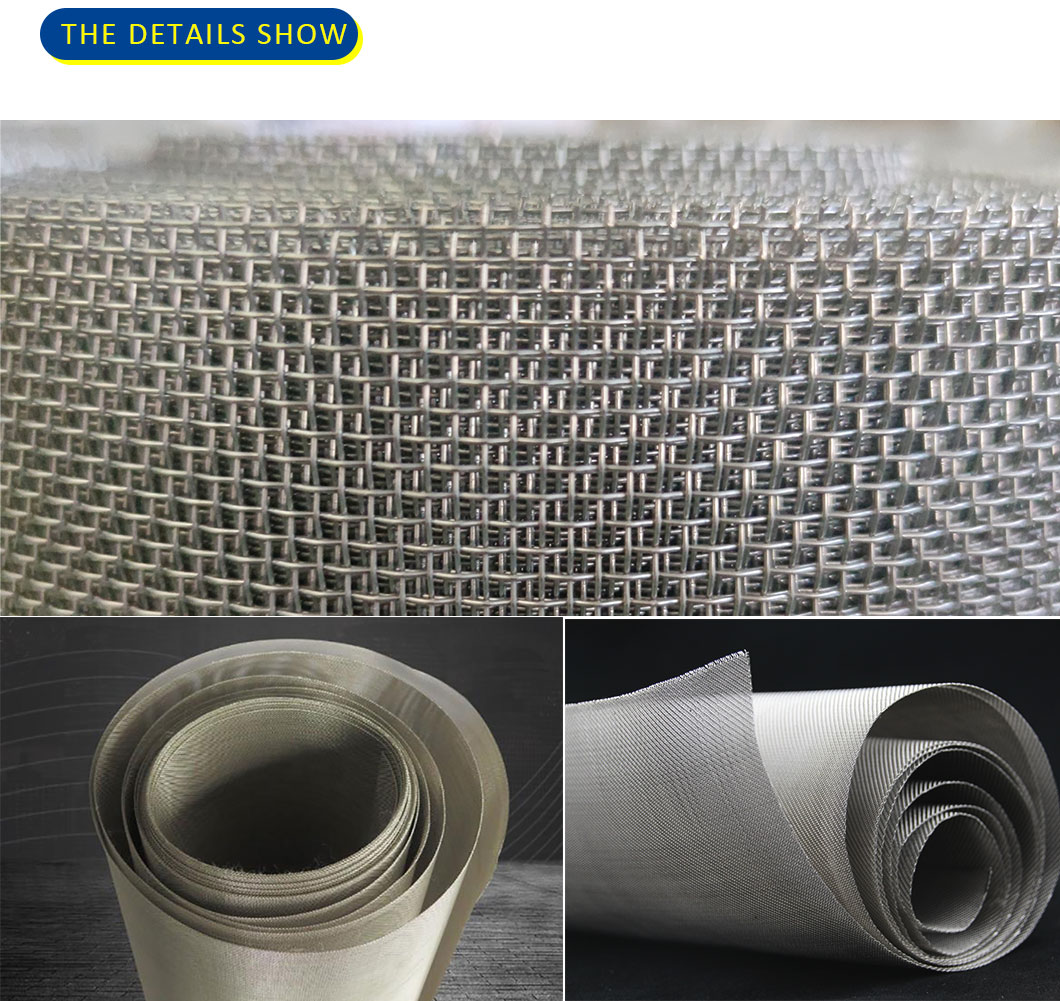 China Supply Ultra Fine nickel wire mesh nickel woven wire mesh screen