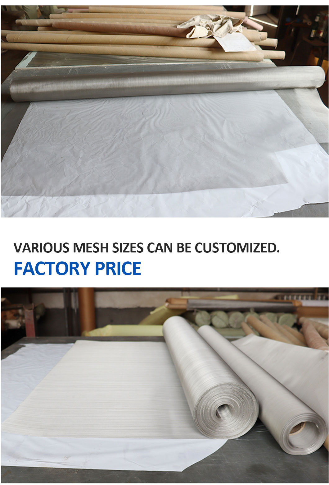 China Stainless Steel 304 10 Woven Wire Mesh from big factory