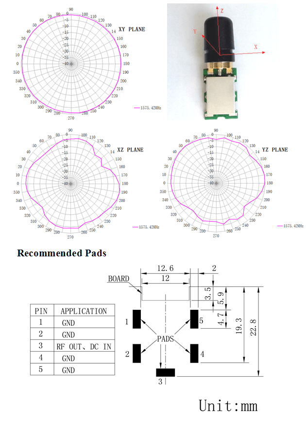 Omni Directional High Gain GPS Antenna 20 Dbi Portable TOPGPS12OD01
