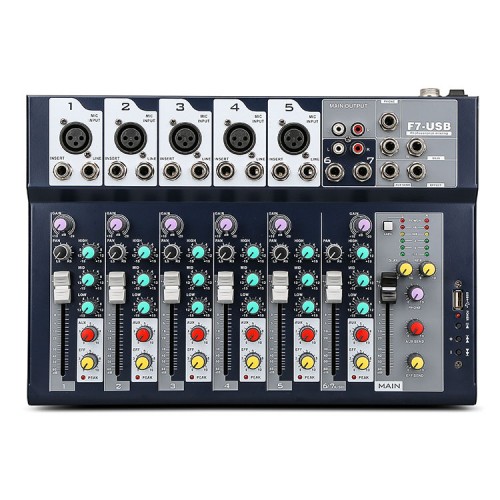 7Input Compact Stereo Mixer with Effects