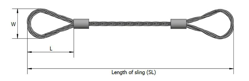Wire Rope Slings or Large Wire Rope Slings for Large Load Lift