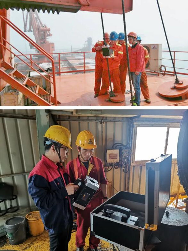 TST Portable Wire Rope Inspection System Used in Mining
