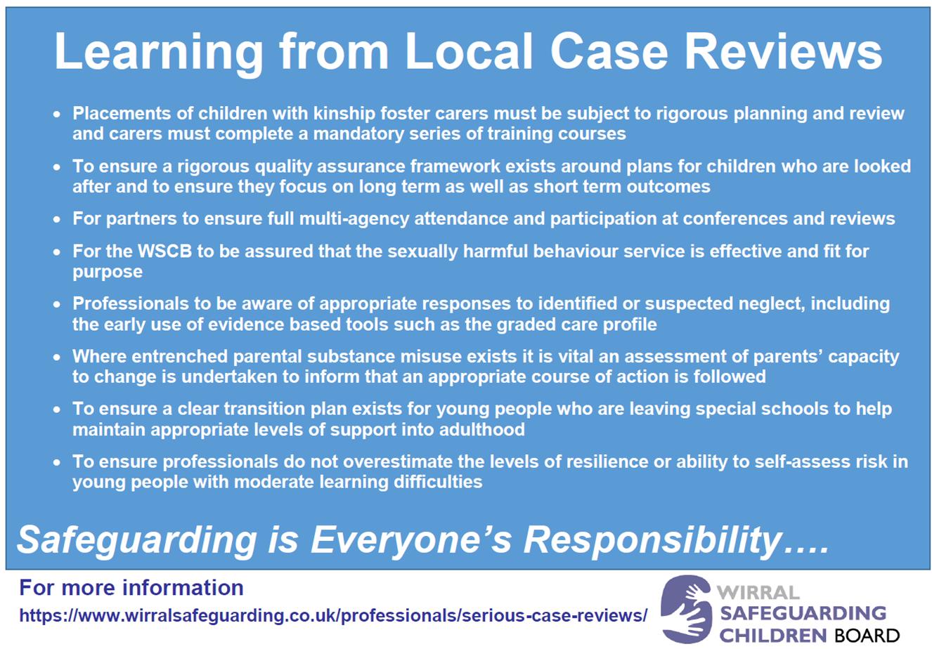 Case Reviews Wirral Safeguarding Children Partnership