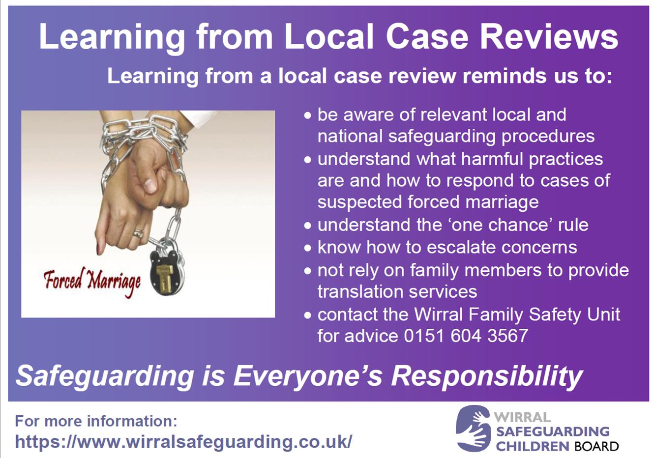 Case Reviews Wirral Safeguarding Children Partnership
